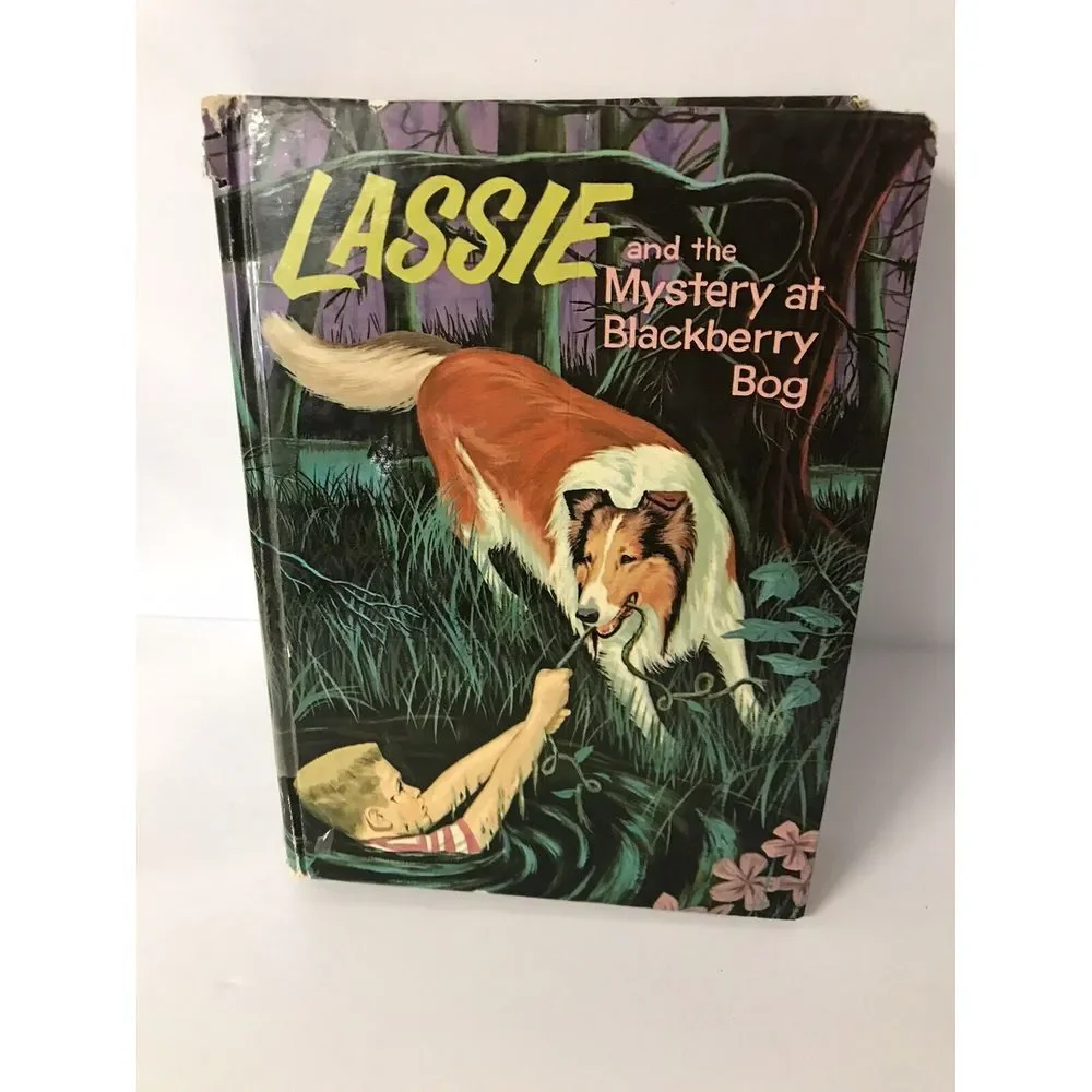 1956 Lassie and the‎ Mystery at Blackberry Bog Whitman Vintage Hardcover